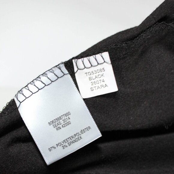 Vintage Y2K 2010s Bongo Black Cold Shoulder Flowy Blouse Size Large Boho Gothic - Picture 5 of 5